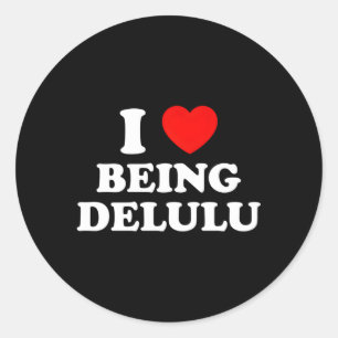 Ik vind het heerlijk om misleid te zijn als hij mi ronde sticker