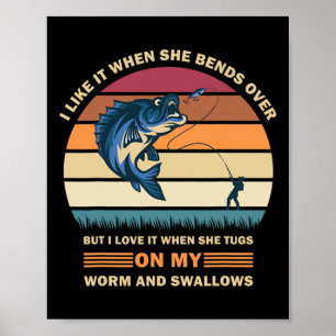 Ik vind het leuk als ze over buigt, maar ik vind h poster