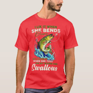 Ik vind het leuk als ze over de Geviste visserij g T-shirt
