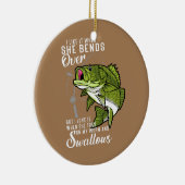 Ik vind het leuk als ze over grappige Vist Keramisch Ornament (Rechts)