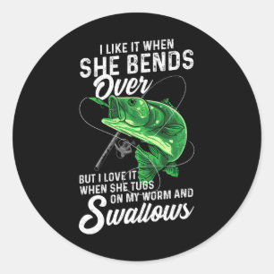 Ik vind het leuk als ze over Vist voor mij. Ronde Sticker