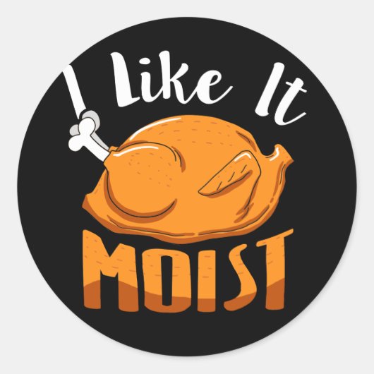 Ik vind het leuk dat het een moisloze Thanksgiving Ronde Sticker (Voorkant)