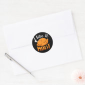 Ik vind het leuk dat het een moisloze Thanksgiving Ronde Sticker (Envelop)