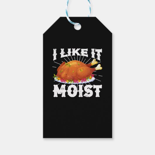 Ik vind het leuk dat het een moistische Thanksgivi Cadeaulabel (Voorkant)