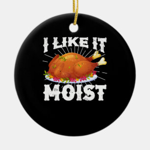 Ik vind het leuk dat het een moistische Thanksgivi Keramisch Ornament