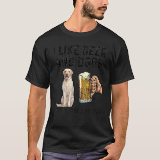 Ik vind het leuk om bier te drinken en honden Labr T-shirt