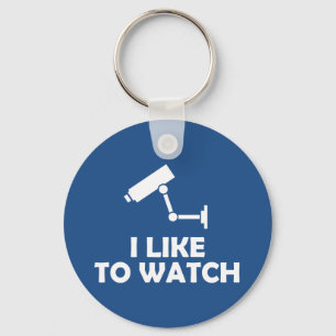 Ik vind het leuk om CCTV videocamera-opnamen te be Sleutelhanger