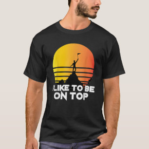 Ik vind het leuk om op top grappige wandelen bergb