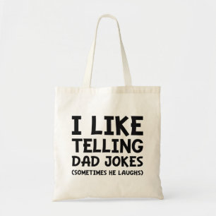 Ik vind het leuk om papa Jokes te vertellen Tote Bag