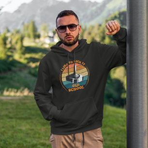 Ik vind het leuk om te schoppen Old School - Retro Hoodie