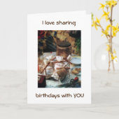 IK VIND HET LEUK OM VERJAARDAGEN TE DELEN MET JOU/ KAART (Gele Bloem)