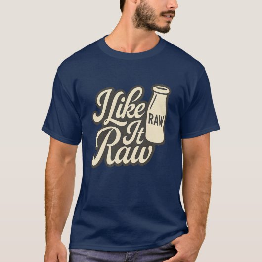 Ik vind het leuk Raw T-shirt (Voorkant)