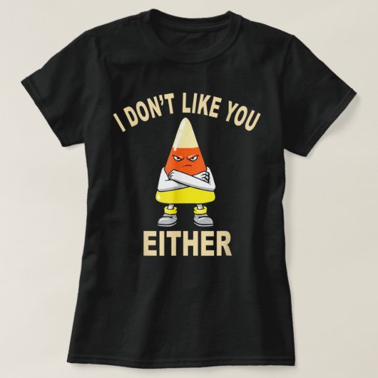 Ik vind het niet leuk dat je ook Halloween Thanksg T-shirt (Design voorkant)
