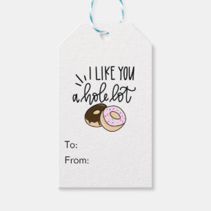 Ik vind je een eenhoevige partij - Donut Valentijn Cadeaulabel