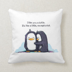 Ik vind je een kleine pinguïn leuk, Pillow. Kussen