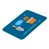 Ik vind je gelukkig Valentijnsdag grappig | Liefde Magneet (Linkerzijde)