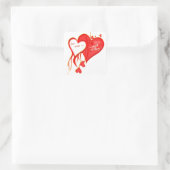 IK VIND JE OOIT EN EEN DAG HART VIERKANTE STICKER (Tas)