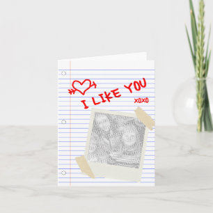 Ik vind je papier leuk feestdagen kaart