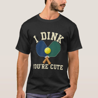 Ik vind je schattig Grappige Pickleball Valentijn T-shirt