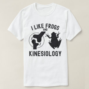 Ik vind kikkers en kineshology T-shirt leuk
