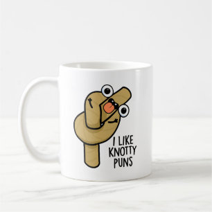 Ik vind knoopachtige grappen leuk Funny touw grapp Koffiemok