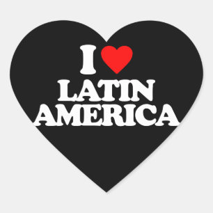 IK VIND LATIJNS AMERIKA HART STICKER
