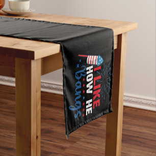 Ik vind leuk hoe hij patriottische 4 juli koppels korte tafelloper