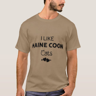 Ik vind Maine Coon katten Oversized leuk T-shirt