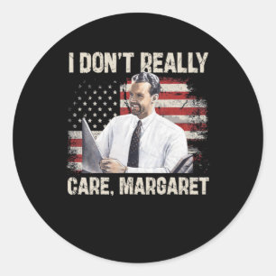 Ik vind Margaret Funny 2025 niet zo leuk Ronde Sticker