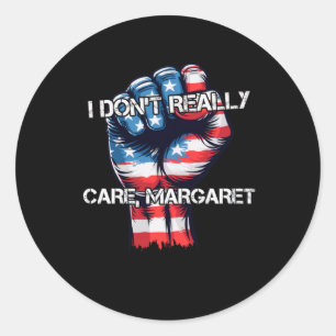 Ik vind Margaret niet echt grappig Ronde Sticker