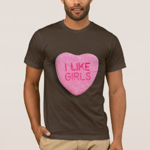 Ik vind meisjes leuk t-shirt