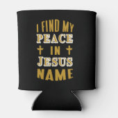 Ik vind mijn vrede in Jezus naam Blikjeskoeler (Achterkant)