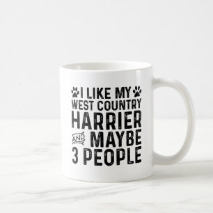 Ik vind mijn West Country Harrier en 3 mensen leuk Koffiemok