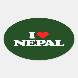 IK VIND NEPAL OVALE STICKER