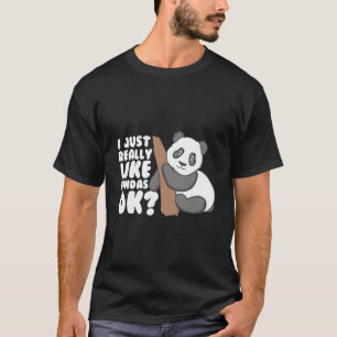 Ik vind panda's echt leuk ok panda t-shirt