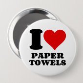 IK VIND PAPIERTOWELS VEEL RONDE BUTTON 4,0 CM (Voorkant /achterkant)