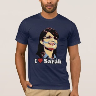 Ik vind Sarah een kleurenportret T-shirt