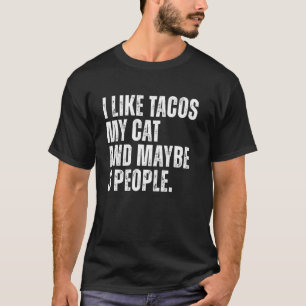 Ik vind taco's kat eigenaar taco liefhebber grappi t-shirt