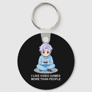 Ik vind videogames leuker dan mensen Funny Gamer A Sleutelhanger
