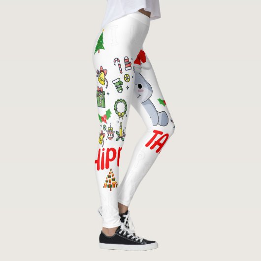 Ik vind ze echt dik _ Sprucey Funny Christmas T Leggings (Rechts)