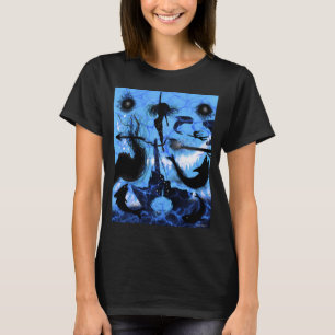 ik vis graag in deze rivier, ik hou van vissen, Vi T-shirt
