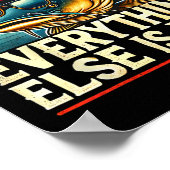 Ik vis op meerval Al het andere is door meerval Poster (Hoek)