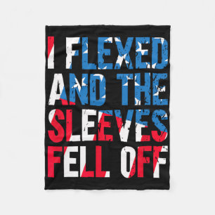 Ik vloog en de Sleeves vielen van de Amerikaanse v Fleece Deken