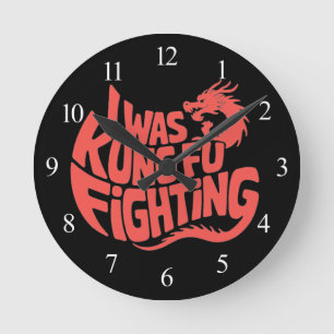 Ik vocht met kungfu ronde klok