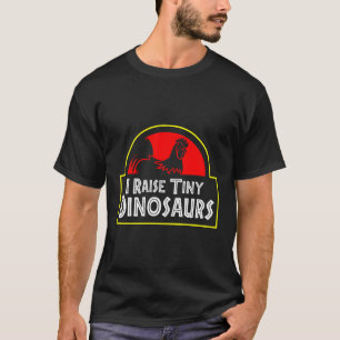 Ik voedde kleine dinosaurussen achtertuin kipboer  t-shirt