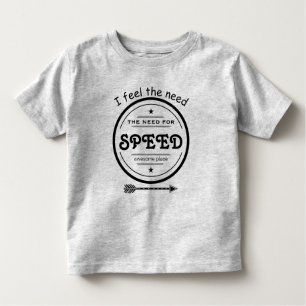 Ik voel de behoefte aan Speed Arrow & Stars Kinder Shirts