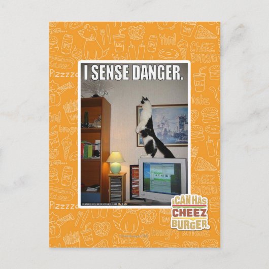 Ik voel gevaar briefkaart (Voorkant)