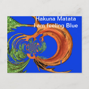 Ik voel me blauw Product aanpassen Briefkaart