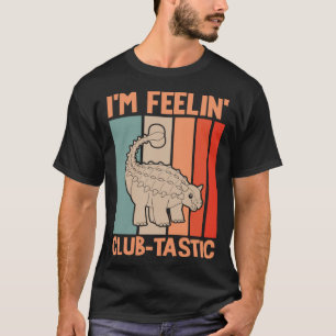 Ik voel me Club Tastic Dinosaur Ankylosaurus T-shirt