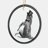 Ik voel me Dansend. Tik danskat Keramisch Ornament (Links)